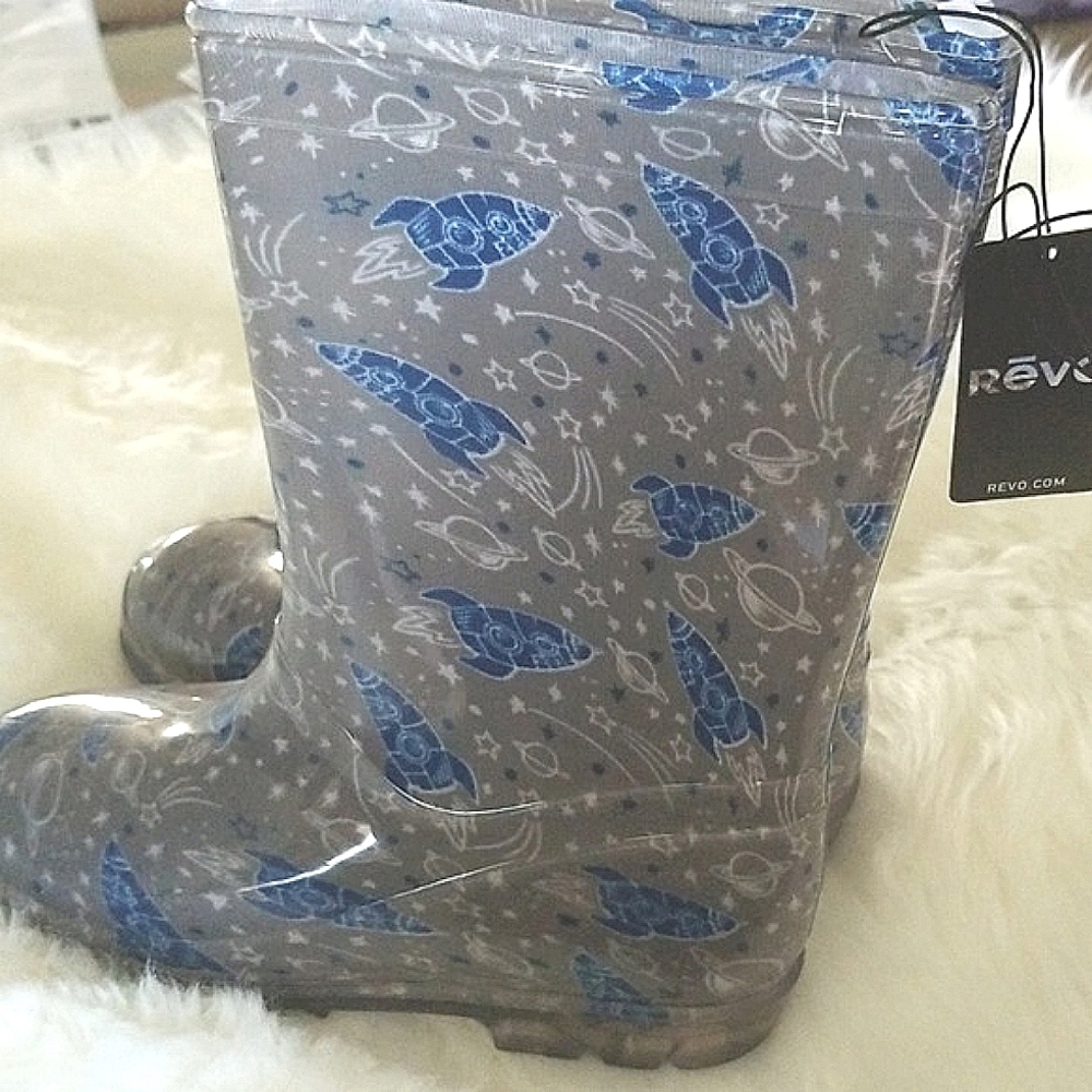 KID BOOT 👣sale😘RECO Boys Rocket Rain ⭐Boots⭐ - Picture 4 of 7